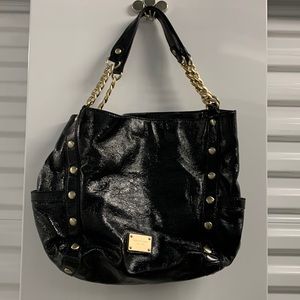 Michael Kors Tote Bag Women’s Large Black Leather Studded Shoulder Purse Handbag